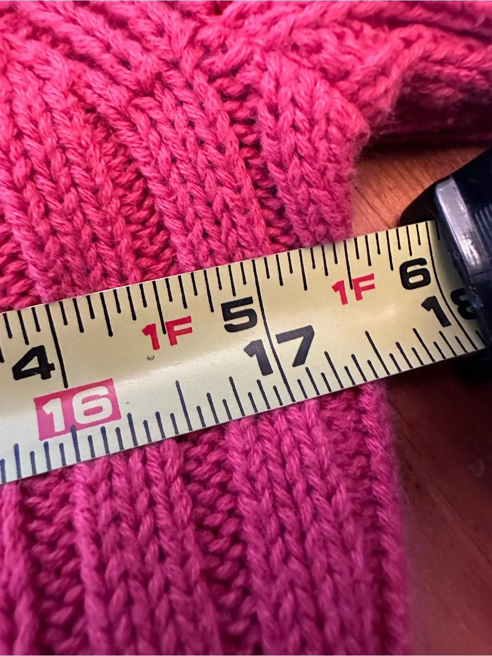 Vintage J Crew coral fisherman’s ribbed knit sweater sz M rind like small